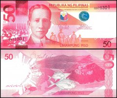 Philippines 50 Piso Banknote, 2010, P-207a.1, UNC