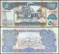 Somaliland 500 Shillings Banknote, 2011, P-6h, UNC