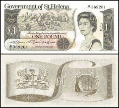 Saint Helena 1 Pound Banknote, 1981, P-9a, UNC, Queen Elizabeth II