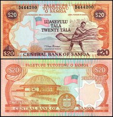 Samoa 20 Tala Banknote, 2002 ND, P-35a.2, UNC