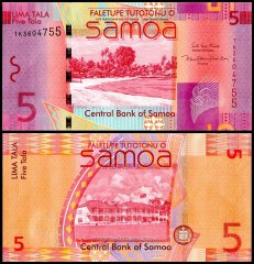 Samoa 5 Tala Banknote, 2017 ND, P-38c, UNC