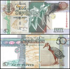 Seychelles 50 Rupees Banknote, 2004, P-39A, UNC