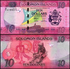 Solomon Islands 10 Dollars Banknote, 2017 ND, P-33a.2, UNC