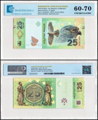 Abkhazia 25 Aspar Banknote, 2023, P-2, UNC, Commemorative, TAP 60-70 Authenticated