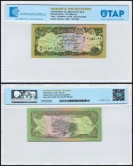 Afghanistan 10 Afghanis Banknote, 1979 (SH1358), P-55, UNC, TAP Authenticated