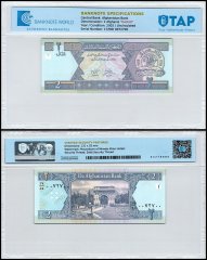 Afghanistan 2 Afghanis Banknote, 2002 (SH1381), P-65, UNC, Radar Serial #, TAP Authenticated