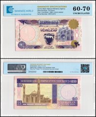 Bahrain 20 Dinars Banknote, L. 1973 (1993 ND), P-16x, UNC, TAP 60-70 Authenticated