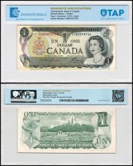 Canada 1 Dollar Banknote, 1973, P-85b, Used, TAP Authenticated