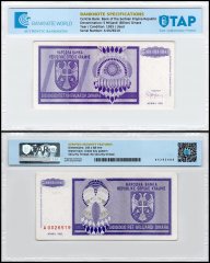 Croatia - Serbian Krajina 5 Milijardi (Billion) Dinara Banknote, 1993, P-R18, Used, TAP Authenticated