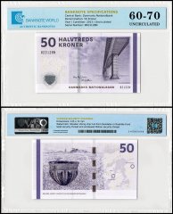 Denmark 50 Kroner Banknote, 2013, P-65f.2, UNC, TAP 60-70 Authenticated