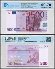 European Union - Germany 500 Euro Banknote, 2002, P-14x, UNC, TAP 60-70 Authenticated