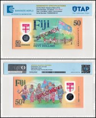 Fiji 50 Dollars Banknote, 2020, P-121s, UNC, Specimen