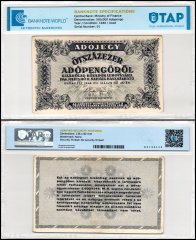Hungary 500,000 Adopengo Banknote, 1946, P-139b, Used, TAP Authenticated