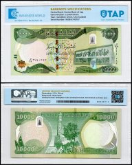 Iraq 10,000 Dinars Banknote, 2015 (AH1436), P-101b, UNC, TAP Authenticated