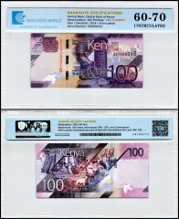 Kenya 100 Shillings Banknote, 2019, P-53z, UNC, Replacement, TAP 60-70 Authenticated