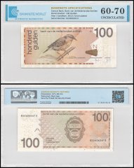 Netherlands Antilles 100 Gulden Banknote, 2013, P-31g, UNC, TAP 60-70 Authenticated
