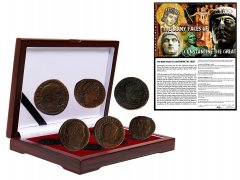 The Many Faces of Constantine the Great: Box of 6 Coins of the Emperor, w/ COA