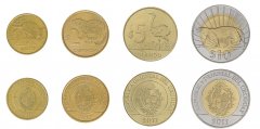 Uruguay 1-10 Pesos 4 Pieces Coin Set, 2011-2014, KM #134-137, Mint, Commemorative