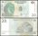 Congo Democratic Republic 20 Francs Banknote, 2003, P-94, UNC