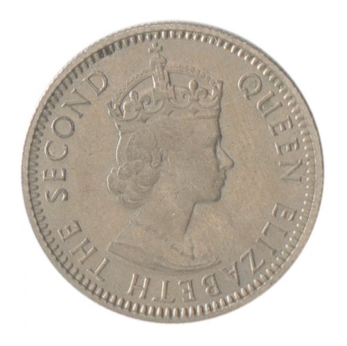 Fiji 6 Pence Coin, 1965, KM #19, Mint, Queen Elizabeth II, Turtle
