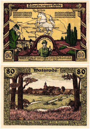 Soltau 50 - 100 Pfennig 6 Pieces Notgeld Set, 1921 ND, Mehl #1238.1, UNC
