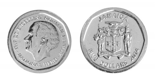 Jamaica 1 Cent-10 Dollars, 6 Pieces Coin Set, 1991-2015, KM # 64-190, Mint