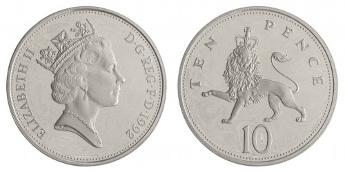 United Kingdom Collection - Royal Mint 1 Penny - 1 Pound 9 Pieces Proof Coin Set, 1992, KM #935-963, Mint, Album