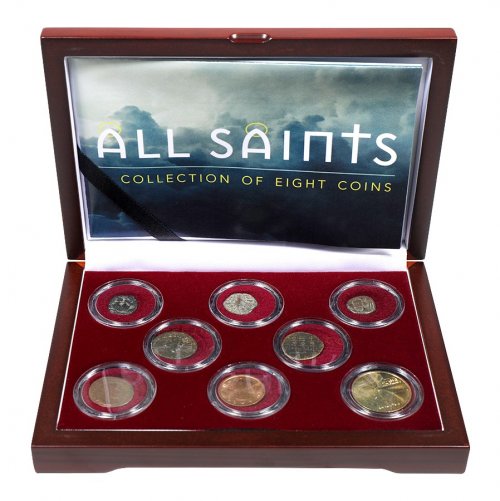 All Saints: A Collection of Eight Coins, w/ COA