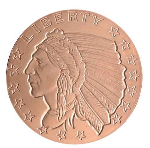 5 oz Incuse Indian Copper Round Tube of 20 - Golden State Mint