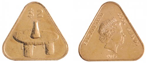 Cook Islands 2 Dollars Coin, 2015, N #74815, Mint, Queen Elizabeth II, Mortar and Pestle