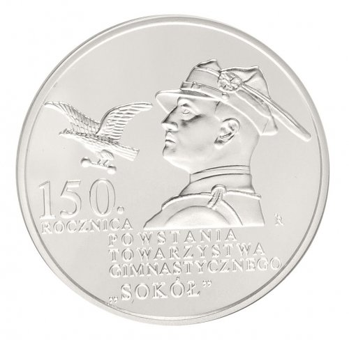 Poland 10 Zlotych Silver Coin, 2017, KM #977, Mint, Commemorative, In Box, Robert Kotowicz, Soko Gymnastic Society