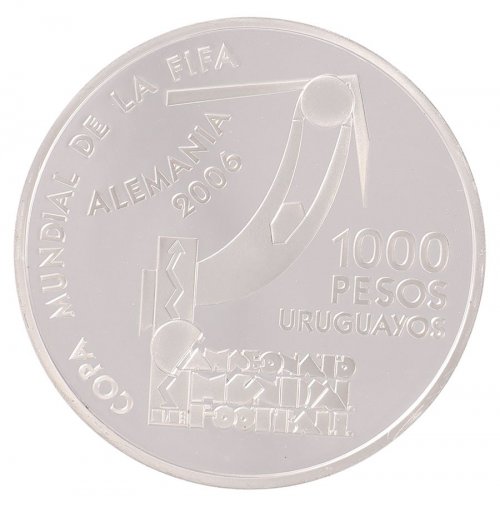 Uruguay 1,000 Pesos Uruguayos Coin, 2004, KM #123, Mint, Commemorative