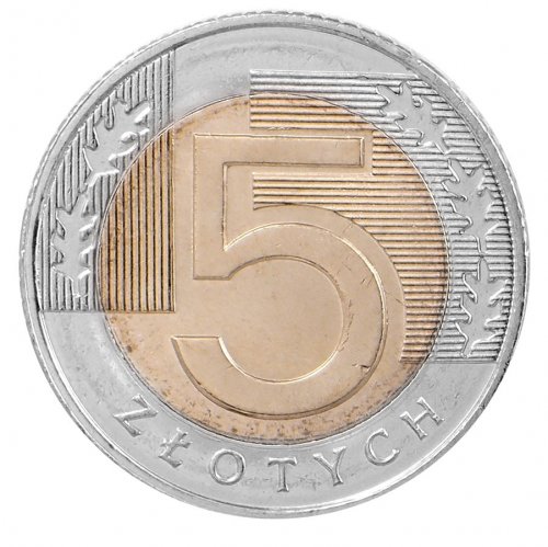Poland 5 Zlotych Coin, 2017, Y #284, Mint, Oak, Eagle