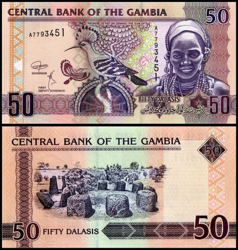 Gambia 50 Dalasis Banknote, 2018 ND, P-28d, UNC