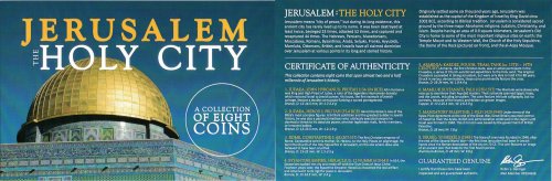Jerusalem: The Holy City: A Collection of 8 Coins, w/ COA