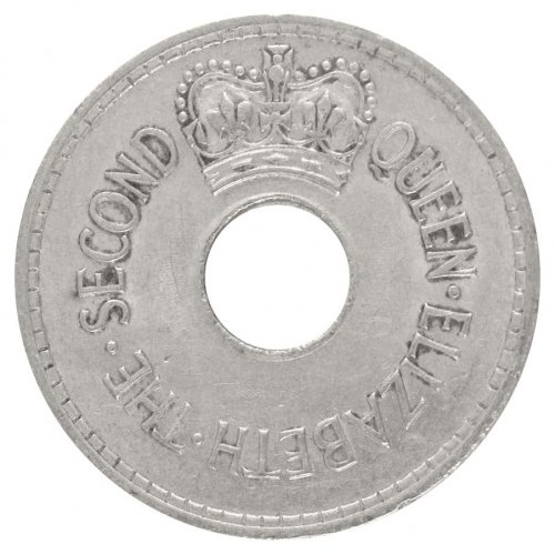 Fiji 1 Penny Coin, 1966, KM #21, XF-Extremely Fine, Queen Elizabeth II