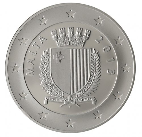 Malta 10 Euros Silver Coin, 2013, KM #148, Mint, Commemorative, Paul Boffa, Coat of Arms, In Box