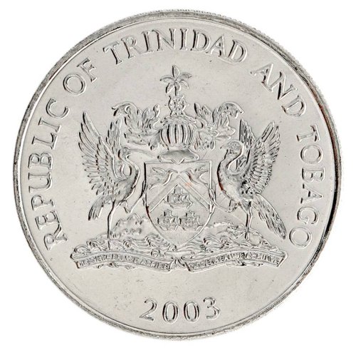 Trinidad & Tobago 50 Cents Coin, 2003, KM #33, Mint, Kettle Drums