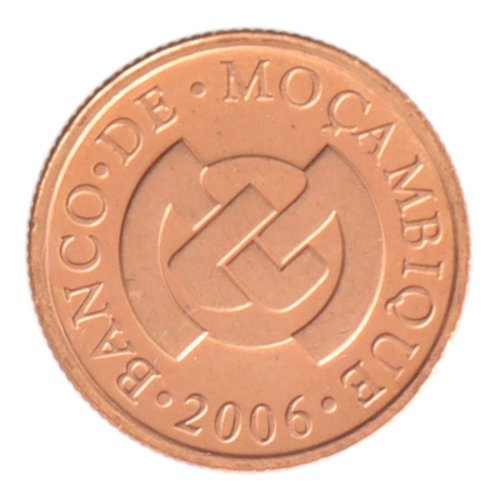 Mozambique 1 Centavo Coin, 2006, KM #132, Mint, Central Bank Logo