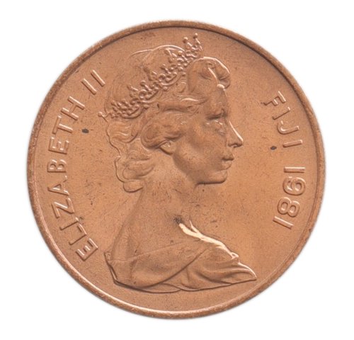 Fiji 1 Cent Coin, 1977-1982, KM #39, XF-Extremely Fine