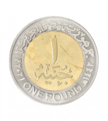 Egypt 1 Pound Coin, 2021 (AH1442), N #297789, Mint, Commemorative, Farmer