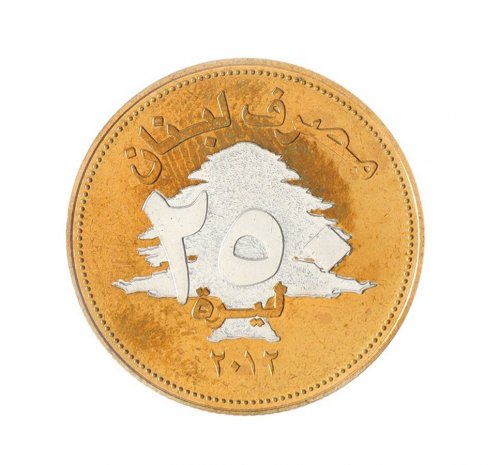 Lebanon 250 Livres Coin, 2012, KM #36a, Mint, Commemorative, Lucky Coin
