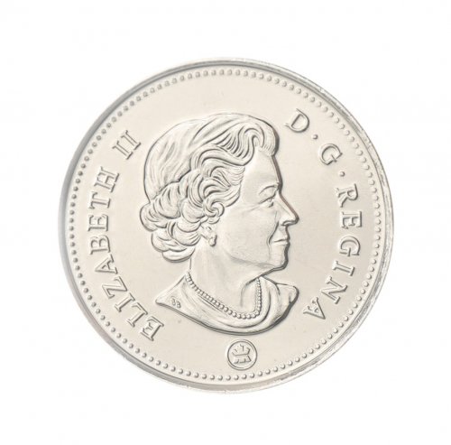Canada 50 Cents Coin, 2003-2022, KM #2304, Mint, Coat of Arms, Queen Elizabeth II