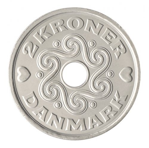 Denmark 2 Kroner Coin, 2022, KM #874, Mint, Crown, Royal Mint