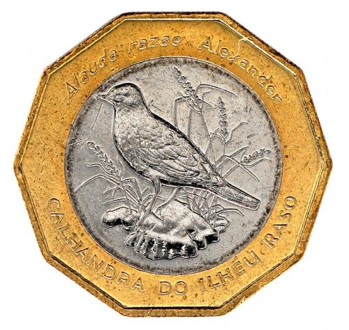 Cape Verde 100 Escudos Coin, 1994, KM #39, Mint, Commemorative, Birds of Cabo Verde - Raso Lark