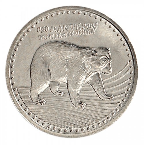 Colombia 50 Pesos Coin, 2022, KM #295, Mint, Bear