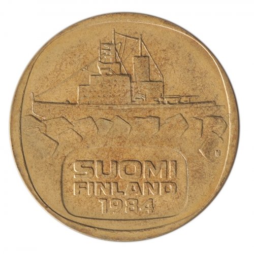 フィンランド語　SUOMEN Finland 5 Markka Coin, 1979-1993, KM#57, VF - Very Fine