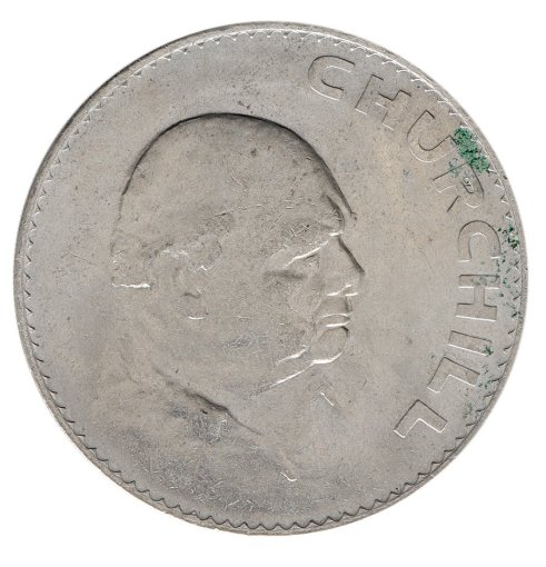 United Kingdom 1 Crown Coin, 1965, KM #910, XF-Extremely Fine