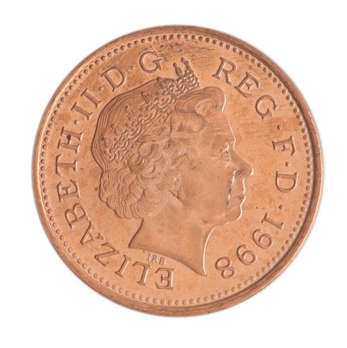ロイヤルドルトン フュギリン Pennyペニー United Kingdom 1 Penny Coin, 1998-2008, KM #986, XF-Extremely Fine