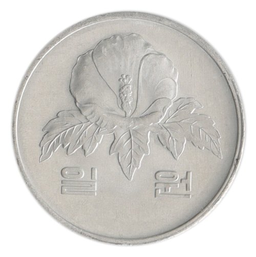 South Korea 1 Won Coin, 1983-2025, KM #31, XF-Extremely Fine, Rose